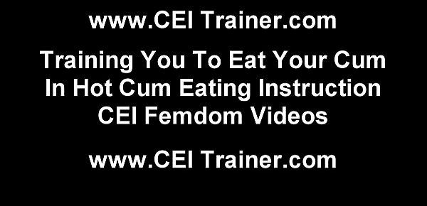  Empty your swollen balls in your own mouth CEI